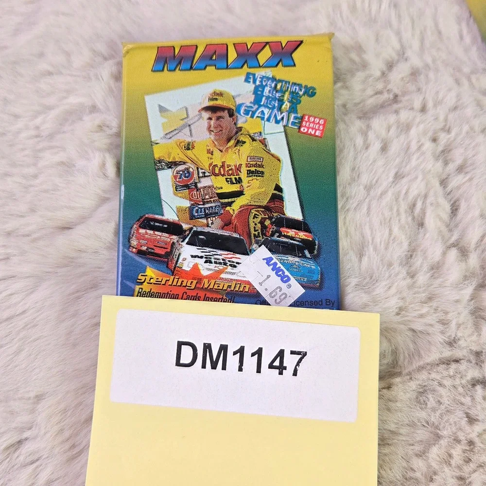 Lot of 5 1996 Maxx Series One NASCAR Racing Cards Sealed Packs Sterling Marlin